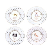 Набор из четырех десертных тарелок «Женский каприз»