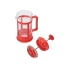 Пластиковый френч-пресс Savor, 350 мл, красный, красный/прозрачный, боросиликатное стекло, нержавеющая сталь, пластик