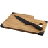 Разделочная доска с ножом «Bamboo», коричневый/черный, коричневый, черный, дерево, нержавеющая сталь