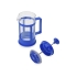Пластиковый френч-пресс Savor, 350 мл, синий, синий/прозрачный, боросиликатное стекло, нержавеющая сталь, пластик