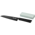 Кухонный нож и брусок Element, черный, нержавеющая сталь/термопластичная резина/металл
