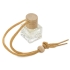 Подвесной ароматизатор флакон Запах Яблоко, 8 мл, прозрачный, парфюмерная композиция, стекло, бамбук