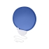 Складной вентилятор (веер) Breeze со шнурком, ярко-синий/белый, ярко-синий/белый, абс пластик