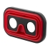 Складные силиконовые очки виртуальной реальности, красный/черный, красный/черный, силикон/АБС пластик