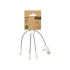 Зарядный кабель Mr. Bio в картонном блистере, белый, dupont™ tyvek®, биоразлагаемый пластик