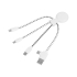 Зарядный кабель Mr. Bio, белый, dupont™ tyvek®, биоразлагаемый пластик