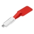 Зарядный кабель 3-в-1 Charge-it, красный, красный/белый, пластик/металл