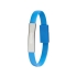 Bracelet Зарядный кабель 2-в-1, синий, светло-синий, силикон