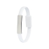 Bracelet Зарядный кабель 2-в-1, белый, белый, силикон