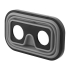 Складные силиконовые очки виртуальной реальности, серый/черный, серый/черный, силикон/АБС пластик