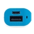 Портативное зарядное устройство (power bank) Basis, 2000 mAh, белый/светло-голубой, белый/голубой, пластик