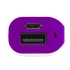 Портативное зарядное устройство (power bank) Basis, 2000 mAh, белый/фиолетовый, белый/фиолетовый, пластик