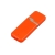 Флешка промо прямоугольной формы c оригинальным колпачком, 16 Гб, оранжевый
