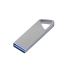 USB 2.0-флешка на 16 Гб с мини чипом, компактный дизайн, отверстие треугольной формы для цепочки, серебристый, 