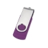 Флеш-карта USB 2.0 32 Gb Квебек,фиолетовый, фиолетовый, пластик с покрытием soft-touch/металл