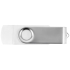 USB/USB Type-C флешка на 16 Гб «Квебек C», белый, белый, пластик с покрытием soft-touch\металл