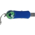 Флеш-карта USB 2.0 на 4 Gb с плавающей мини-фигурой земного шара, синий/зеленый, пластик