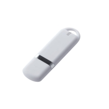 USB-флешка на 128 ГБ 3.0 USB, с покрытием soft-touch, белый