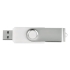 USB-флешка на 8 Гб «Квебек», белый, пластик с покрытием soft-touch\металл
