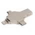 USB-флешка 3.0 на 32 Гб 4-в-1 Ultra в подарочной коробке, серебристый, металл