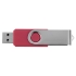 Флеш-карта USB 2.0 32 Gb Квебек, розовый, розовый, пластик с покрытием soft-touch/металл