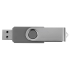 Флеш-карта USB 2.0 8 Gb Квебек, темно-серый, темно-серый, пластик с покрытием soft-touch/металл