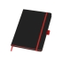 Подарочный набор Q-edge с флешкой, ручкой-подставкой и блокнотом А5, красный, черный/красный, блокнот - пу, ручка-подставка - металл/пластик, usb-флешка - пластик с покрытием soft-touch/металл