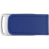 Флеш-карта USB 2.0 16 Gb с магнитным замком Vigo, синий/серебристый, синий/серебристый, кожа/металл
