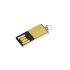 Флешка с мини чипом, минимальный размер корпуса, 64 Гб, золотой, золотистый, металл