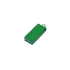 Флешка с мини чипом, минимальный размер, цветной  корпус, 16 Гб, зеленый, зеленый, металл