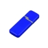 Флешка промо прямоугольной формы c оригинальным колпачком, 64 Гб, синий, синий, пластик
