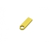 USB-флешка на 8 Гб с мини чипом, компактный дизайн с круглым отверстием., золотой, золотистый, металл