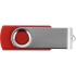 USB-флешка на 16 Гб «Квебек», красный, пластик с покрытием soft-touch\металл