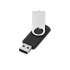 USB-флешка на 16 Гб «Квебек», черный, пластик с покрытием soft-touch\металл