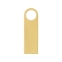 USB 2.0-флешка на 32 Гб с мини чипом и круглым отверстием, золотистыйй, золотистый, металл