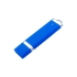 USB-флешка на 64 ГБ с покрытием soft-touch Орландо, синий, синий, пластик с покрытием soft-touch