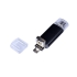 USB-флешка на 32 Гб c двумя дополнительными разъемами MicroUSB и TypeC, черный, черный, металл