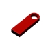USB 2.0-флешка на 8 Гб с мини чипом и круглым отверстием, красный, красный, металл