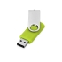 Флеш-карта USB 2.0 16 Gb Квебек, зеленое яблоко, зеленое яблоко, пластик с покрытием soft-touch/металл