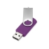 Флеш-карта USB 2.0 16 Gb Квебек, фиолетовый, фиолетовый, пластик с покрытием soft-touch/металл