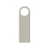 USB-флешка на 32 Гб с мини чипом, компактный дизайн с круглым отверстием., серебро, серебристый, металл