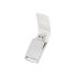Флеш-карта USB 2.0 16 Gb с магнитным замком Vigo, белый/серебристый, белый/серебристый, кожа/металл