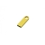 USB-флешка на 8 Гб с мини чипом, компактный дизайн с круглым отверстием., золотой