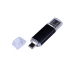 USB-флешка на 32 Гб c двумя дополнительными разъемами MicroUSB и TypeC, черный, черный, металл