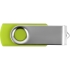 USB-флешка на 8 Гб «Квебек», зеленое яблоко, пластик с покрытием soft-touch\металл