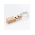 USB-флешка на 512 Mb, дерево, натуральный/прозрачный, дерево/стекло