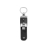 Флеш-карта USB 2.0 на 4 Gb в алюминиевой коробке, черный/серебристый, металл/искусственная кожа