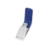 Флеш-карта USB 2.0 16 Gb с магнитным замком Vigo, синий/серебристый, синий/серебристый, кожа/металл