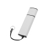 Флеш-карта USB 2.0 16 Gb металлическая с колпачком Borgir, белый, белый, металл