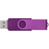 Флеш-карта USB 2.0 8 Gb Квебек Solid, фиолетовый, фиолетовый, пластик с покрытием soft-touch\металл